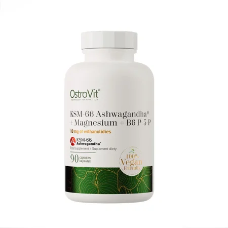 OstroVit KSM-66 Ashwagandha® + Magnesium + B6 P-5-P VEGE 90 capsules