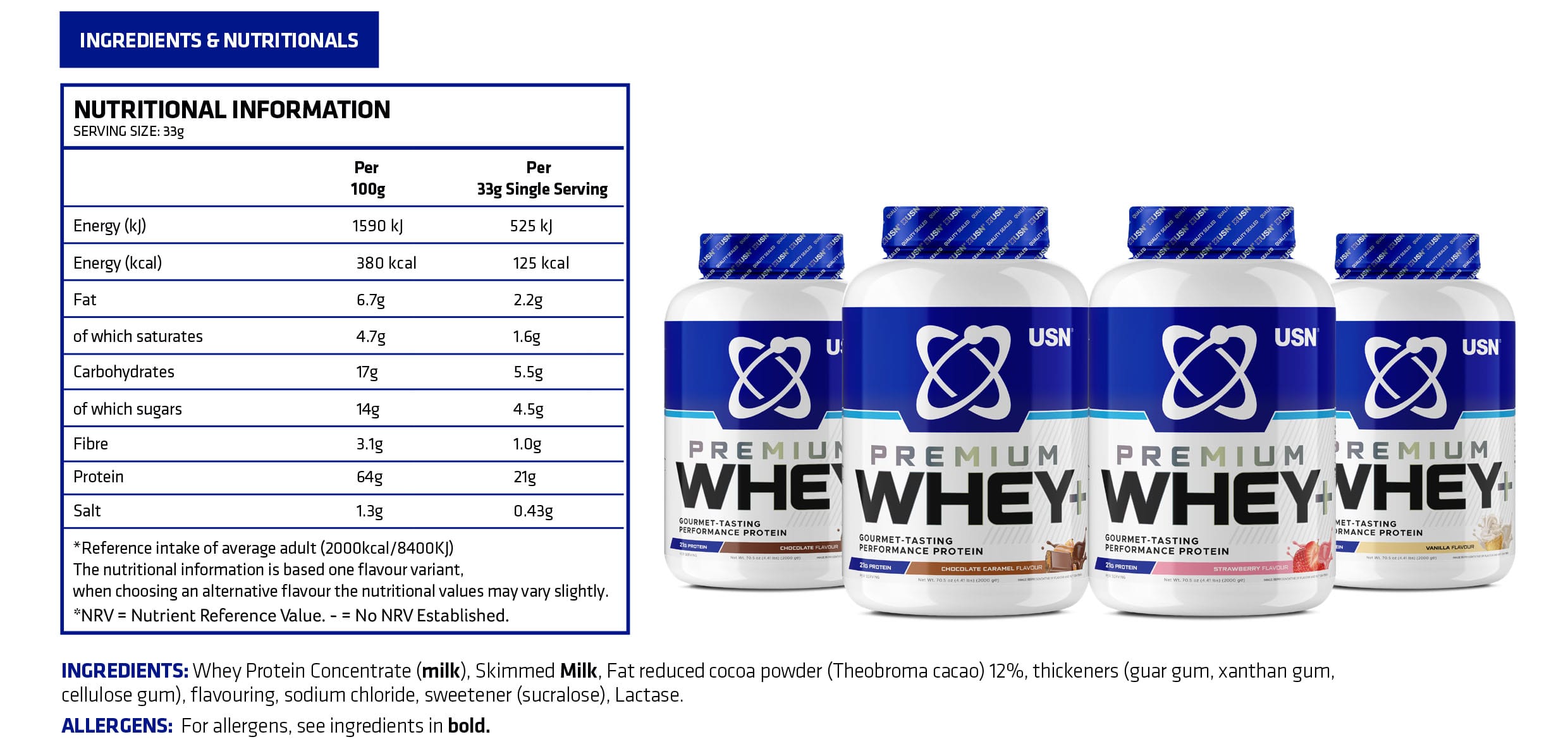 USN Whey+ Premium Protein Powder 2kg - Image 5