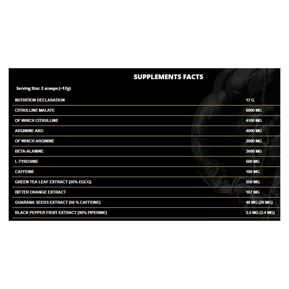 Dorian Yates Blood & Guts PreWorkout 380g - Image 2