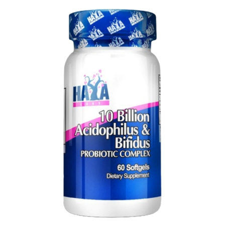 Haya Labs 10 Billion Acidophilus & Bifidus Probiotic Complex 60caps