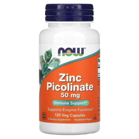 Now Foods Zinc Picolinate 50 mg 120 Veg Capsules