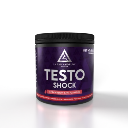 LA Nutrition Testo Shock booster powder Strawberry-kiwi – 300g