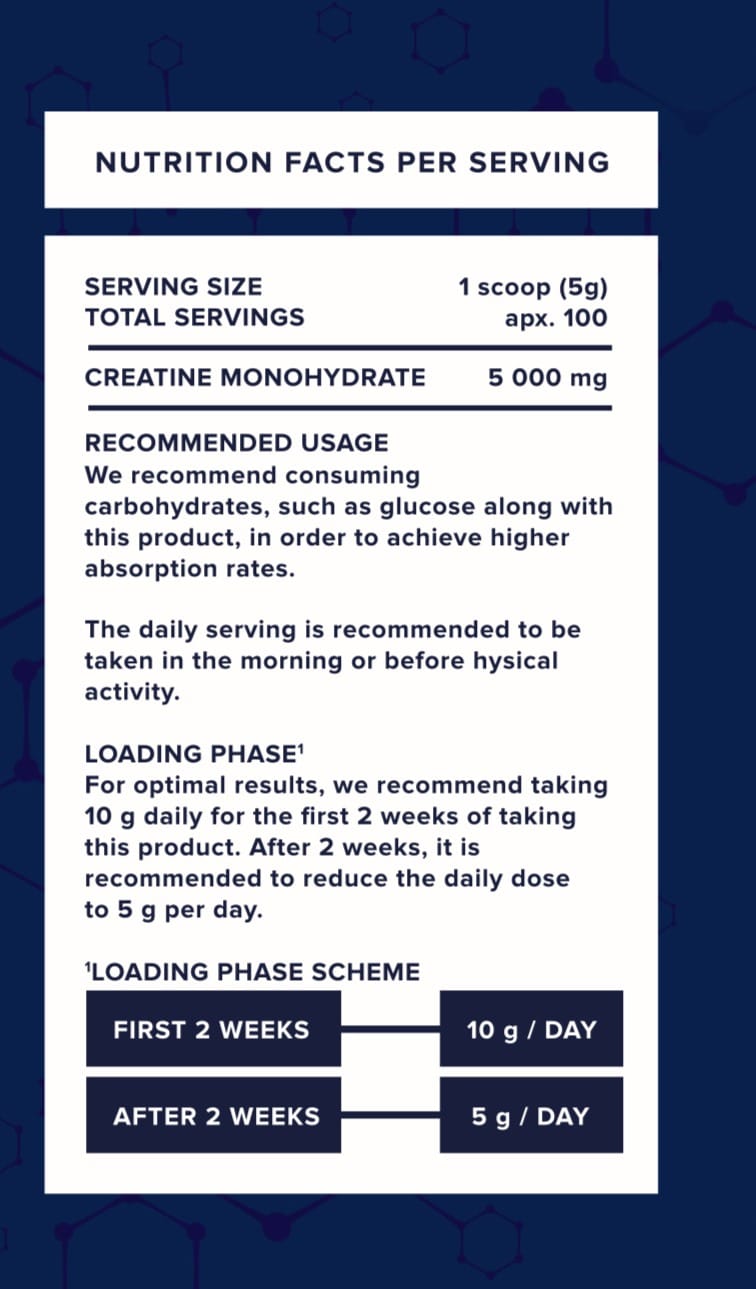 Veiny Creatine Monohydrate 500g - Image 2