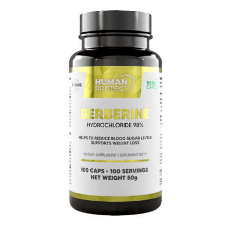 Human Protect Berberine HCL 98% 400mg 100cap