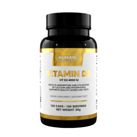 Human Protect Vitamin D3 4000 IU 120 caps.
