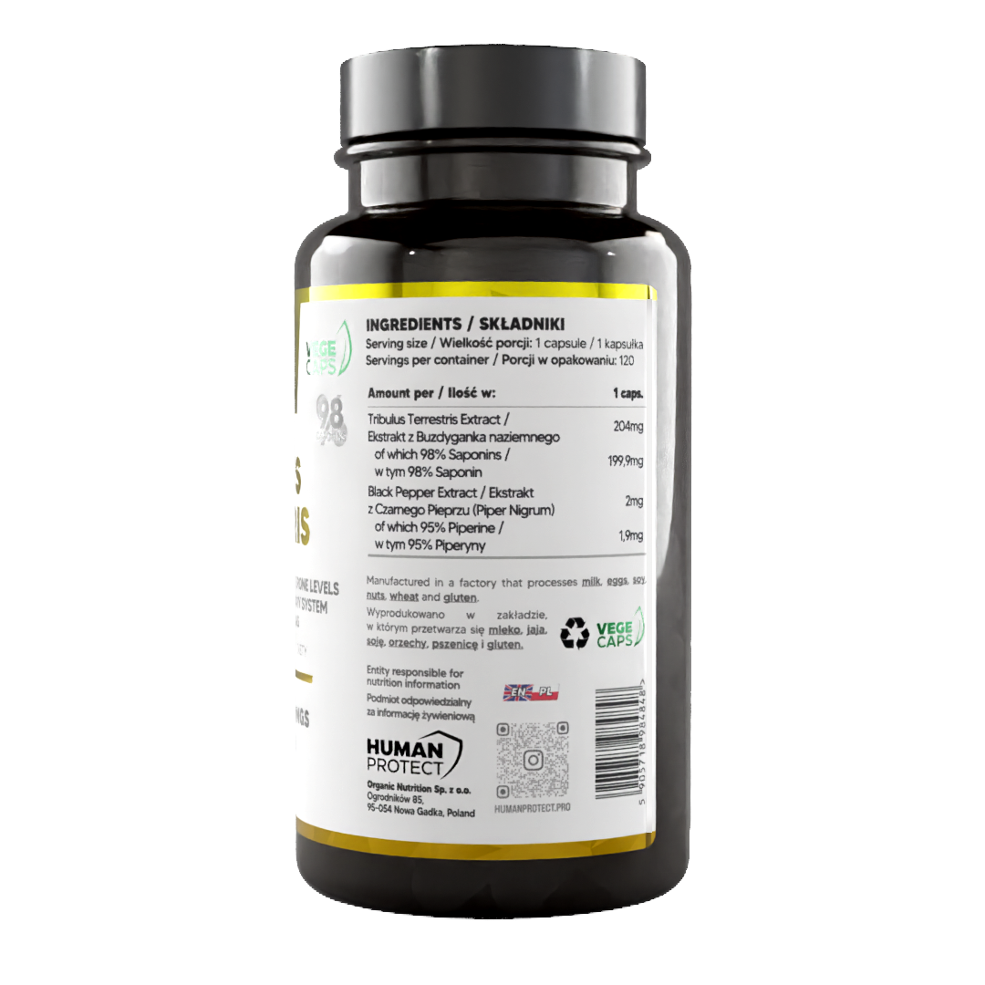 Human Protect Tribulus Terrestris 120 caps. - Image 2