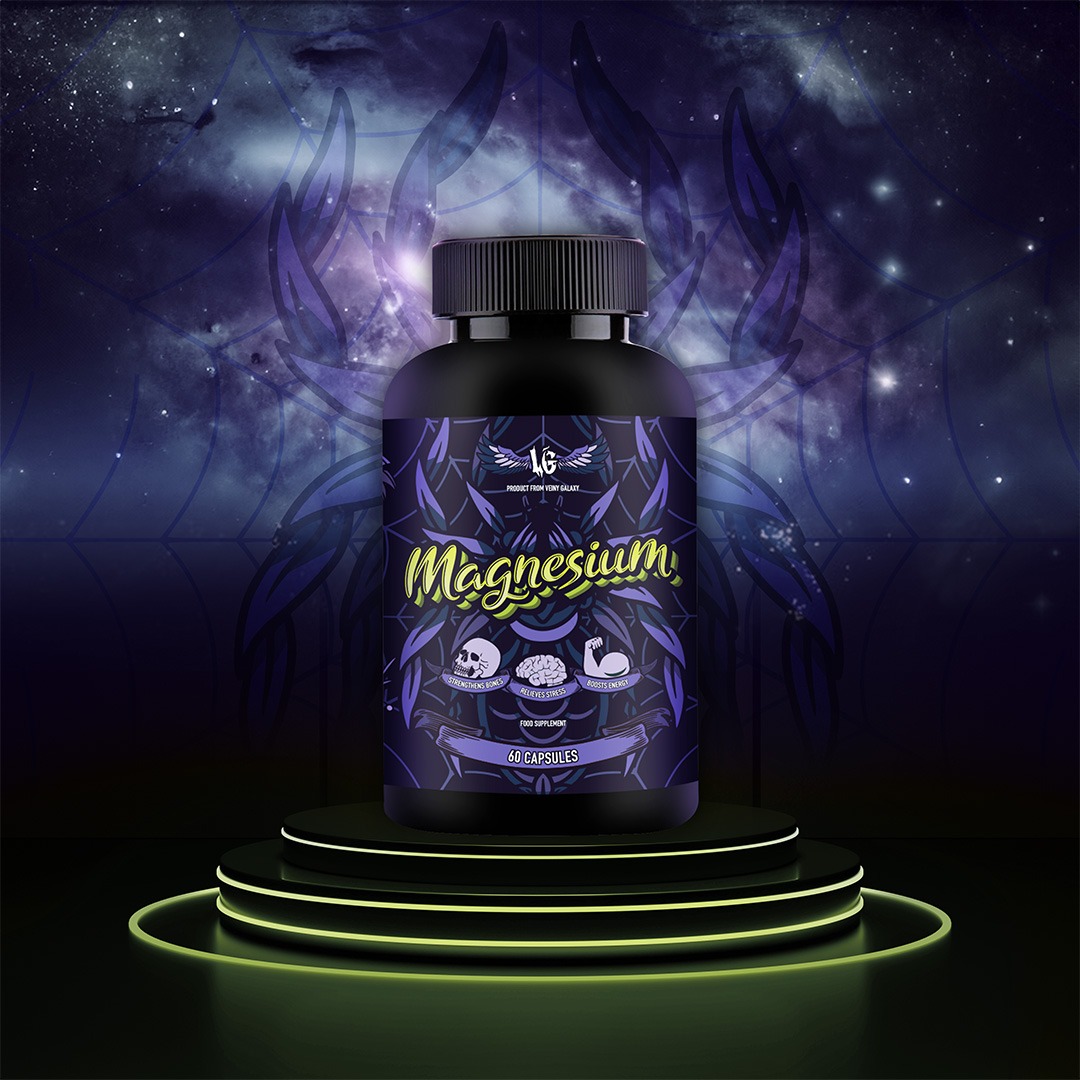 Veiny Magnesium Bisglycinate + B6 60 Capsules