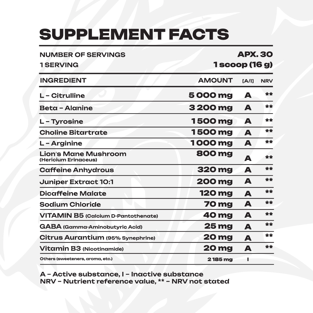 Veiny Pre Workout Meth-Rage 450g - Image 2